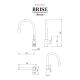 Кухонний змішувач Gunter&Hauer BRISE Brush