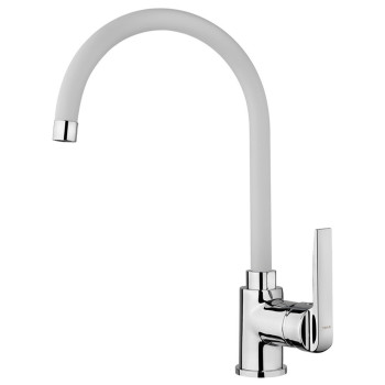 Кухонний змішувач Teka Inca H (IN 995) (53995120FW) хром / гранiт (білий)